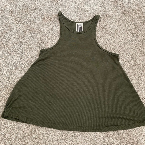Free People Green Tank Top - Picture 2 of 4